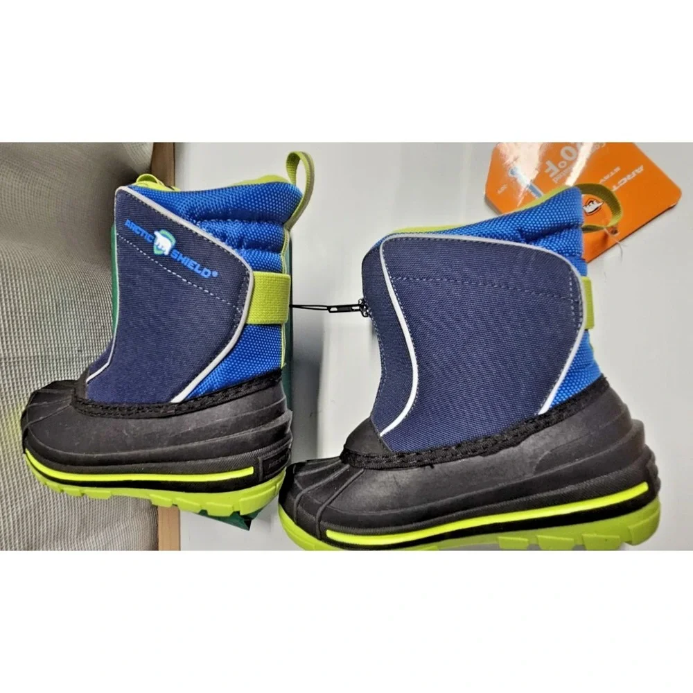 NWT Arctic Shield Sintetico waterproof insulated blue snow boot boy US 10/EU27.5